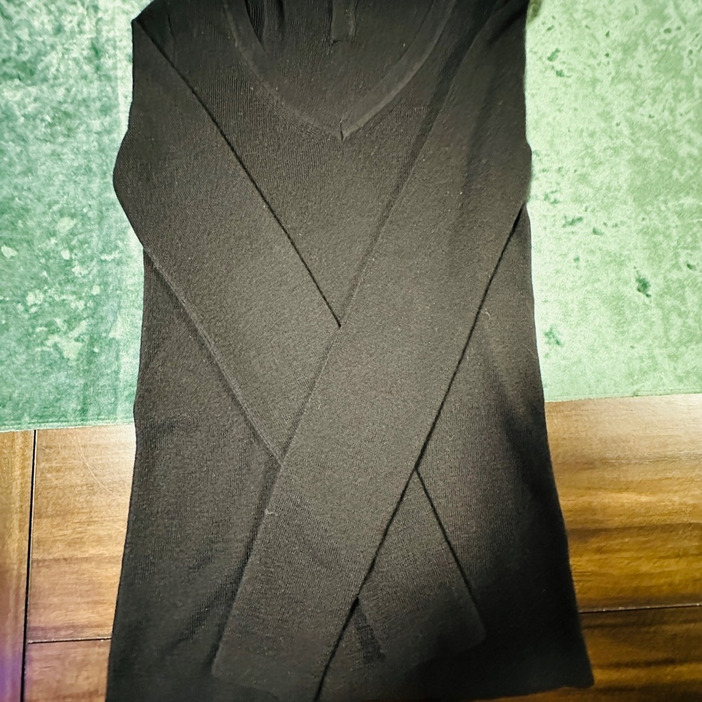 Banana Republic Black V-Neck Sweater Timeless Style